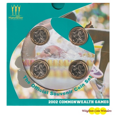 2002 BU £2 x 4 Coin Set - 2002 Commonwealth Games